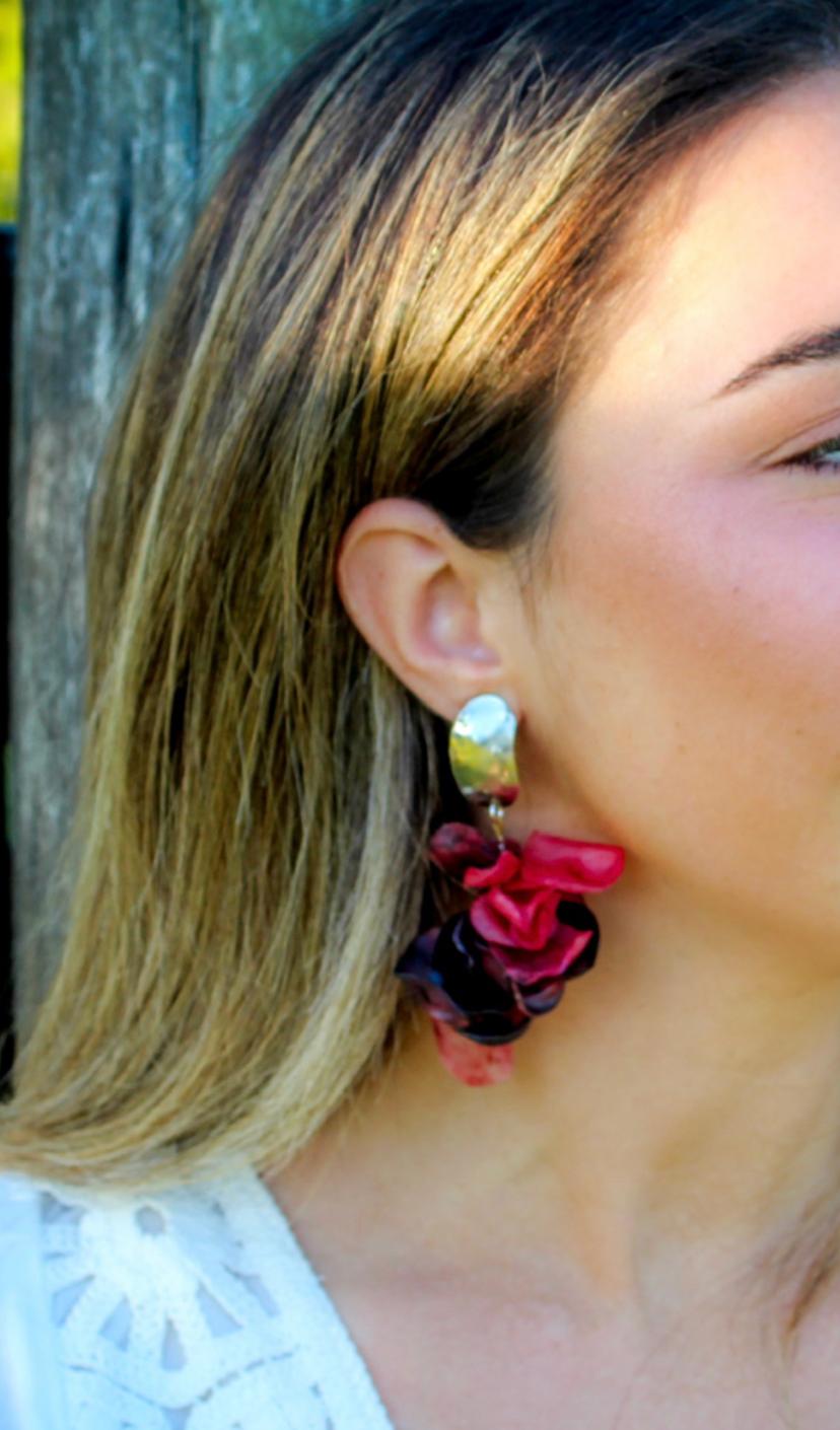 ARRECIFE MIX ROJO Y BORDO PLATEADA