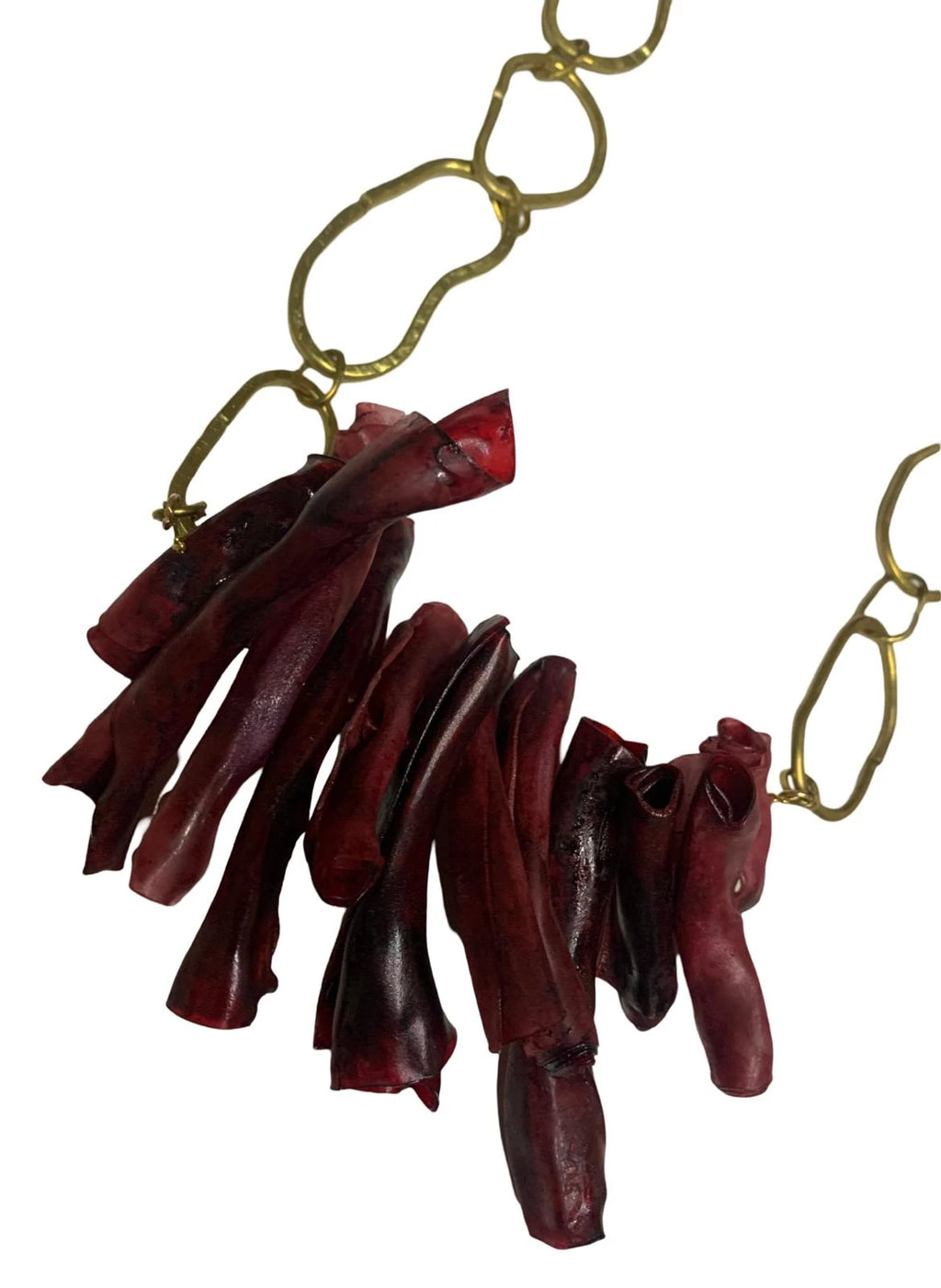 COLLAR CORAL ROJO