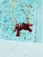 COLLAR CORAL ROJO