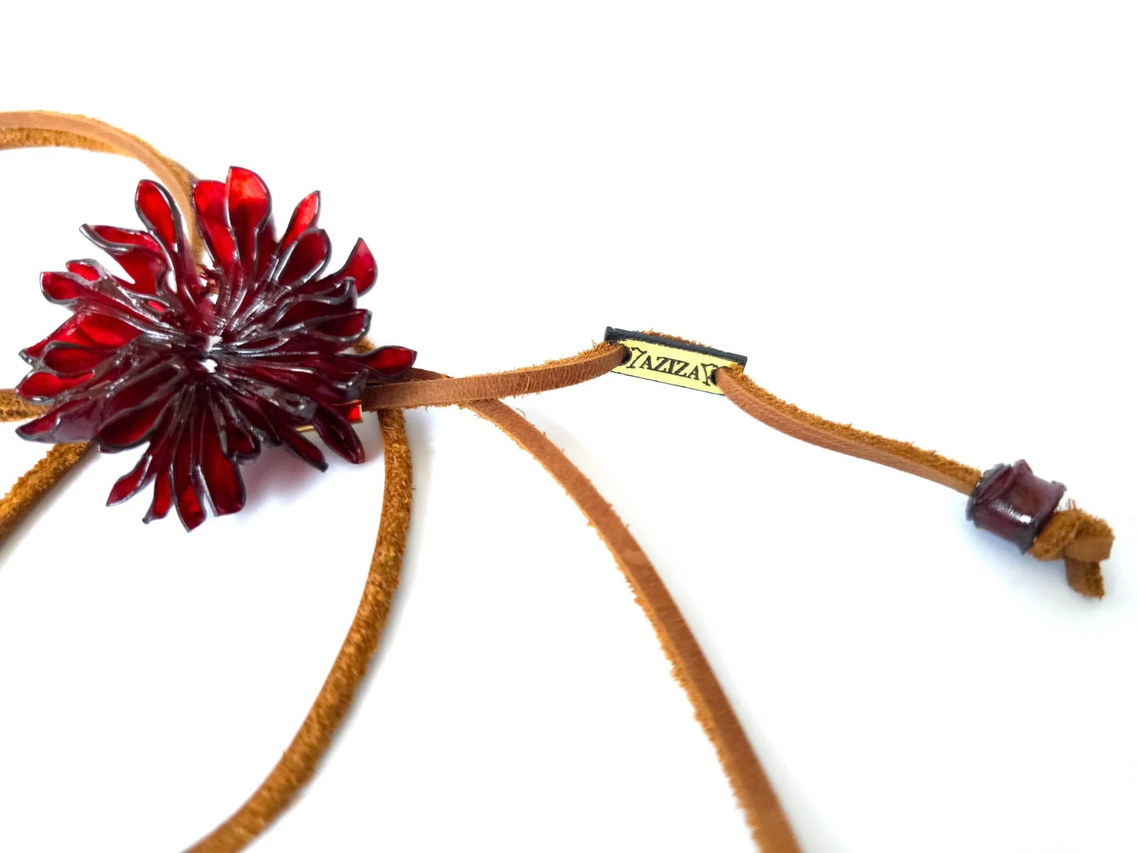 Collar DAHLIA TIENTO ROJO