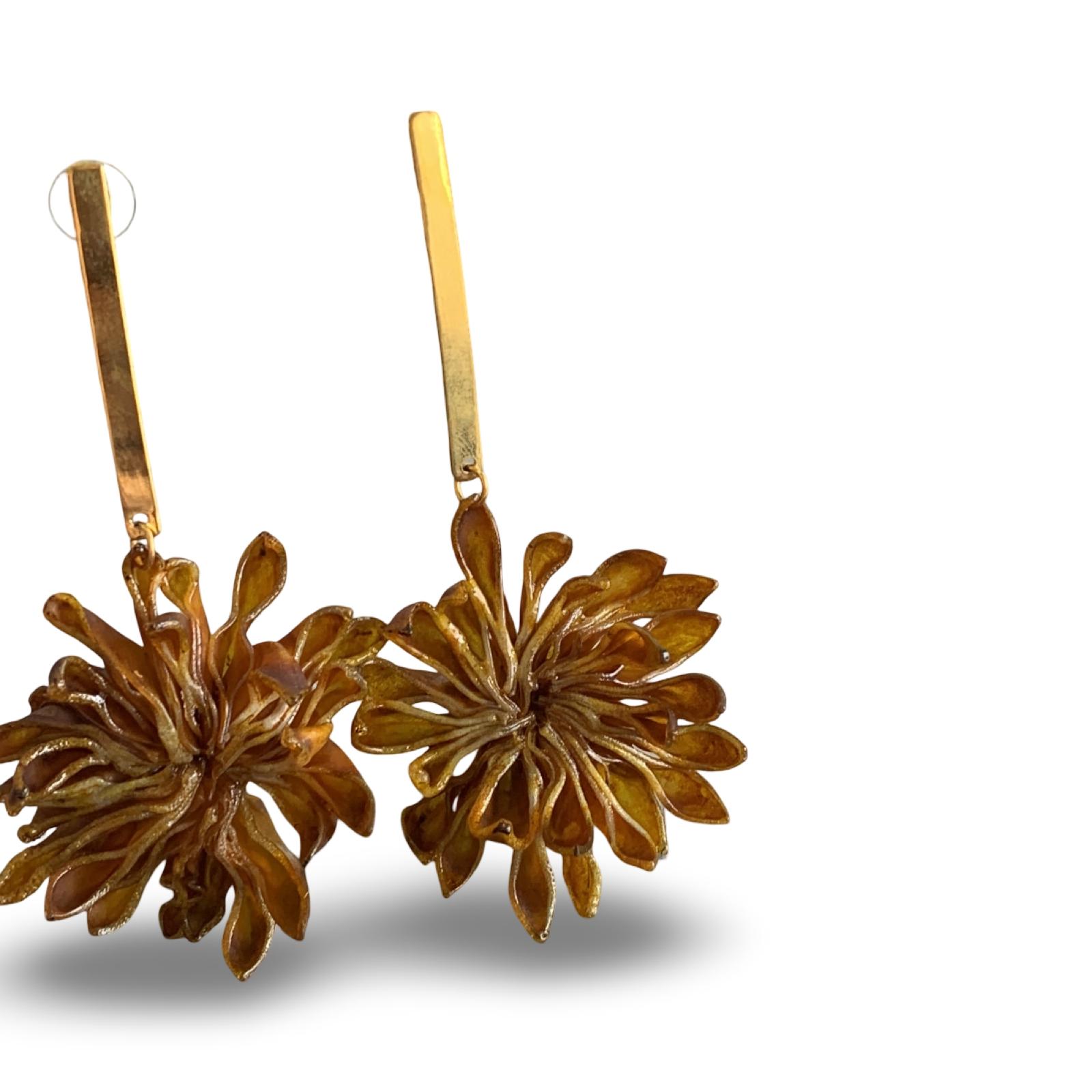 DAHLIA LONG STICK MARRON