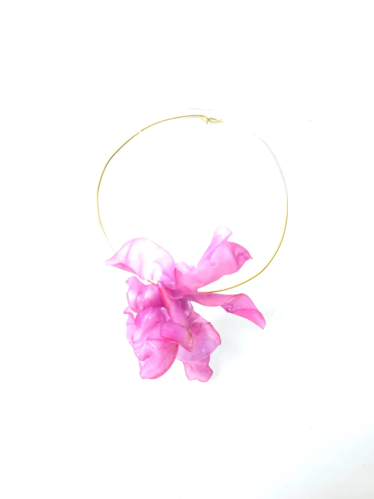 GARGANTILLA FLOR FUCSIA