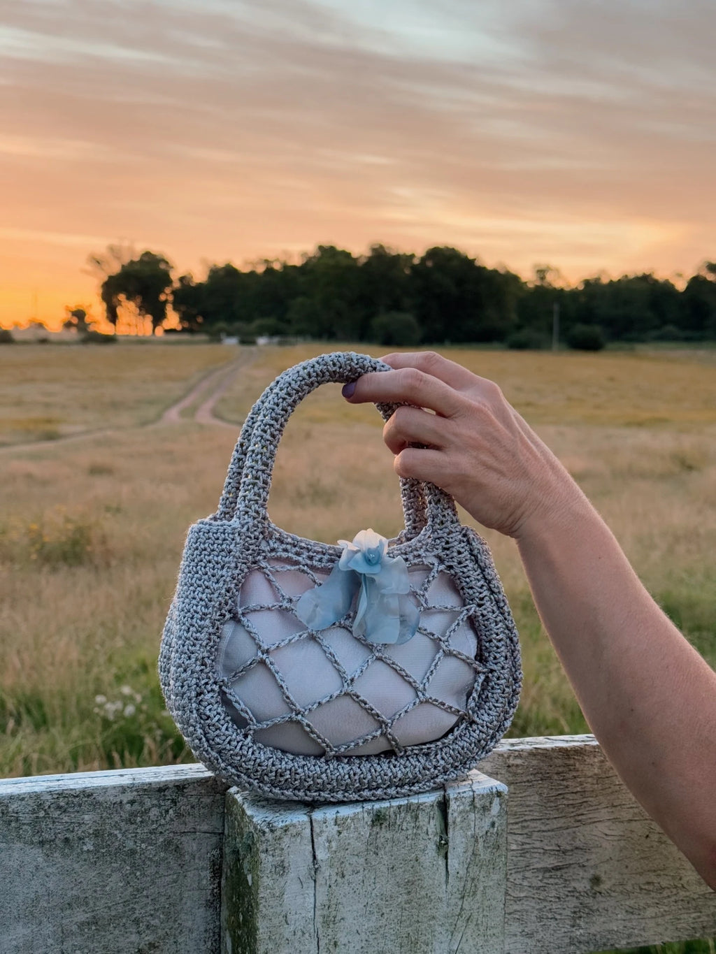 MINI BAG PETALOS SILVER