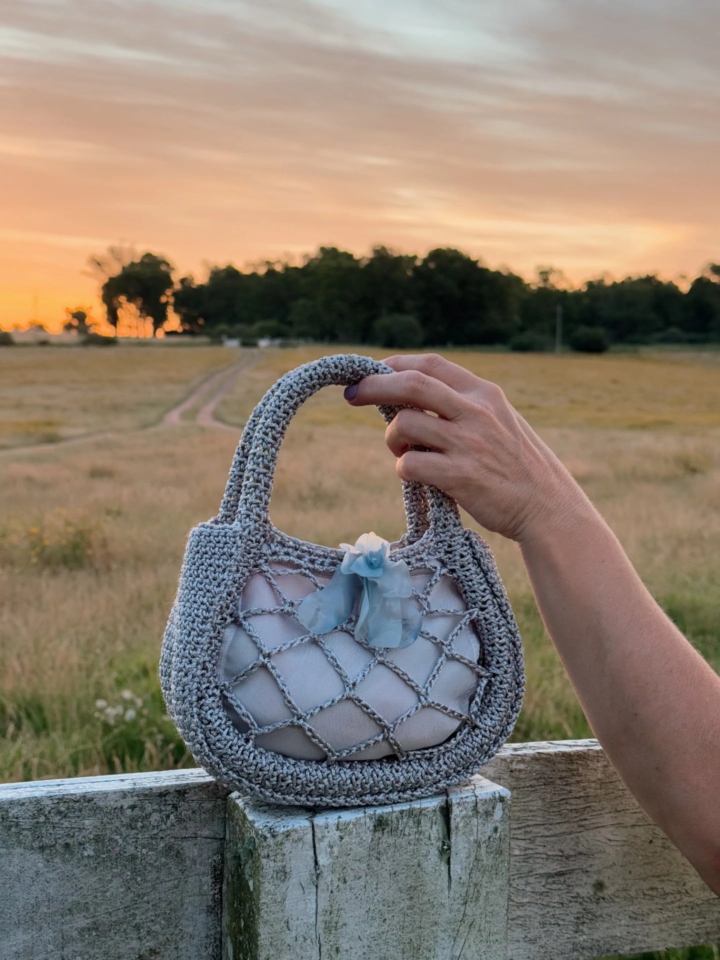 MINI BAG PETALOS SILVER