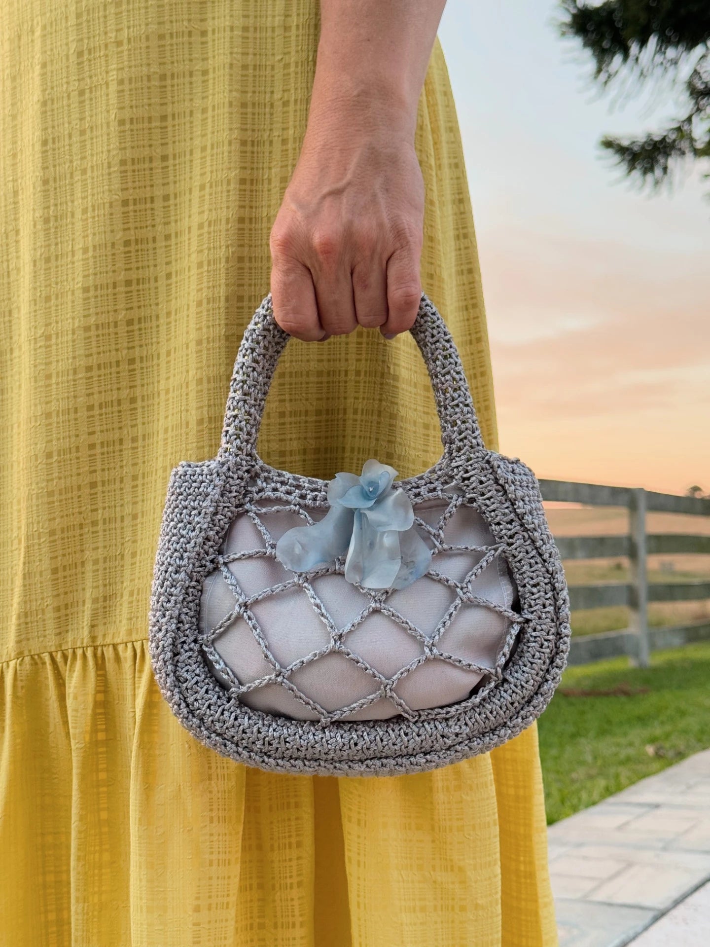 MINI BAG PETALOS SILVER