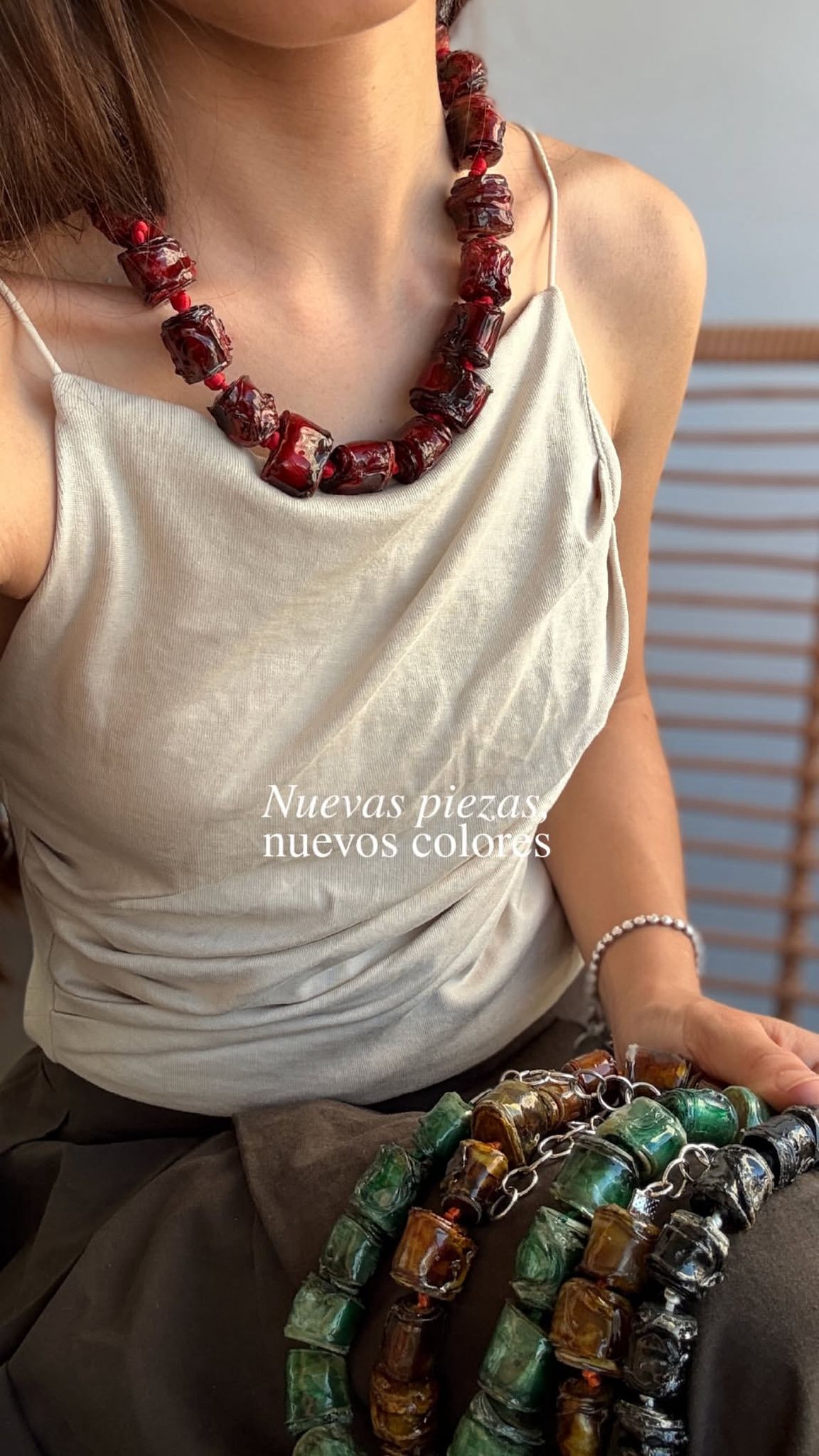 COLLAR ORUGA PERLONES